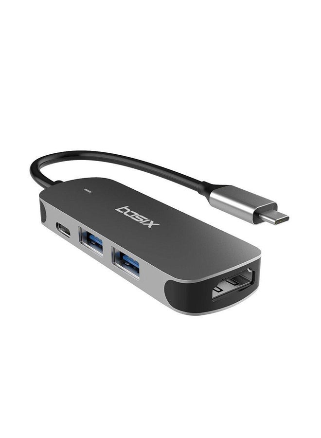 Basix 4-In-1 USB Type-C HUB Space Grey