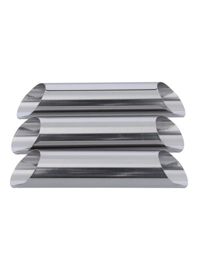 Royalford 3 -Pieces Cookie Cutter Set Silver 20cm  - Image 2