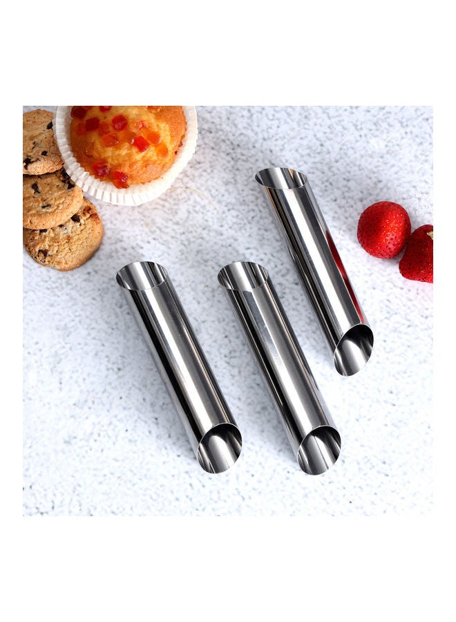 Royalford 3 -Pieces Cookie Cutter Set Silver 20cm  - Image 3