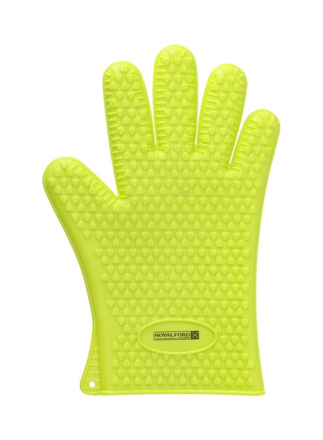 Royalford Oven Mitt Green 31x17x1cm  - Image 1