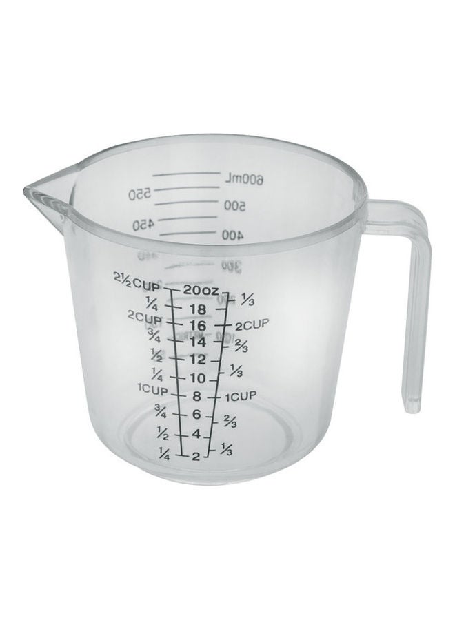 Royalford Measuring Mug With Handle Clear 600ml 