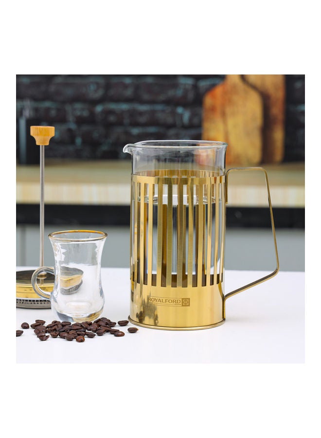 Royalford - French Press Coffee Maker Gold 1000ml - Image 1