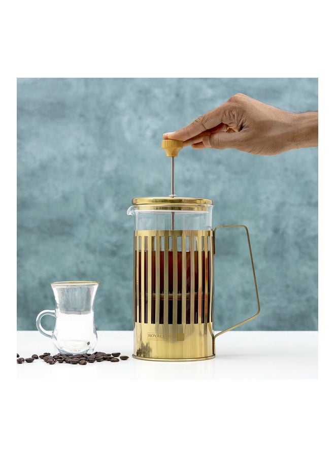 Royalford - French Press Coffee Maker Gold 1000ml - Image 1