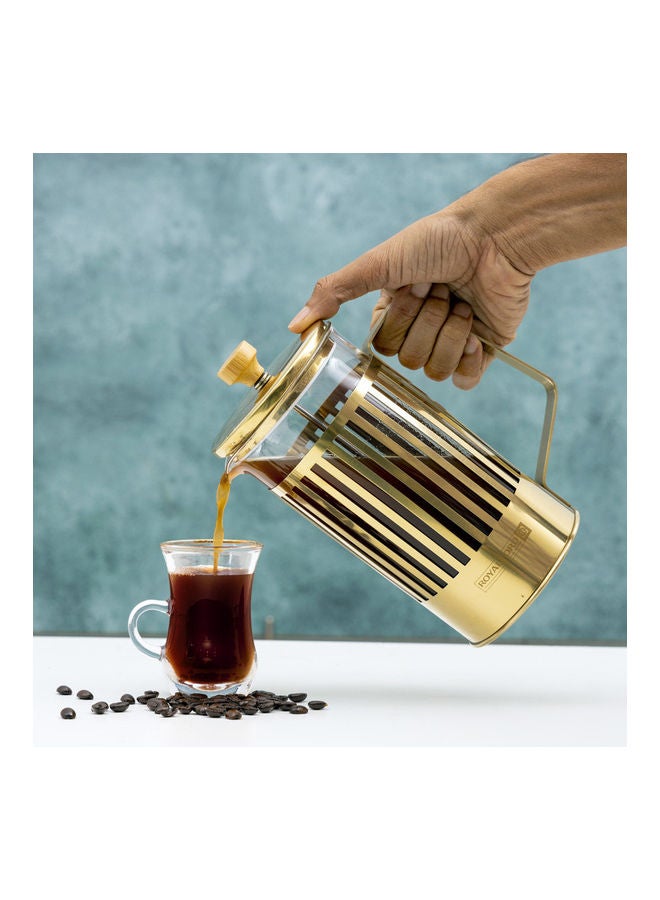 Royalford - French Press Coffee Maker Gold 1000ml - Image 1