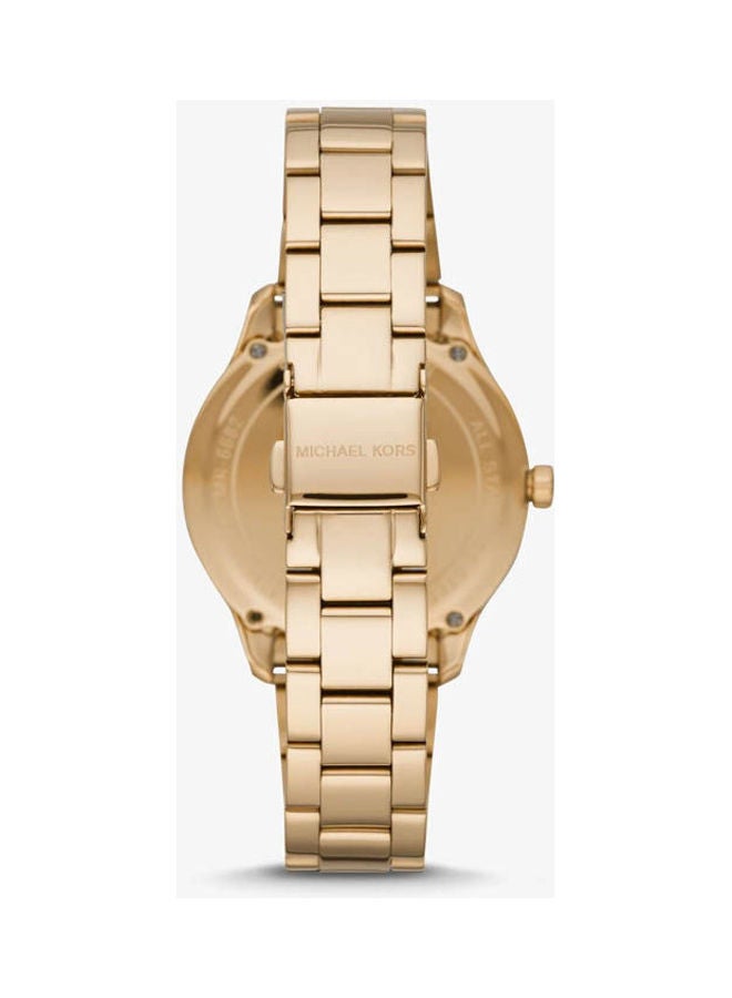 Michael Kors Women's Analog Stainless Steel Clasp Round Wrist Watch Mk6682 - Image 2