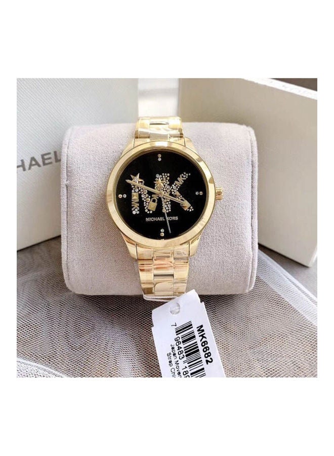 Michael Kors Women's Analog Stainless Steel Clasp Round Wrist Watch Mk6682 - Image 4