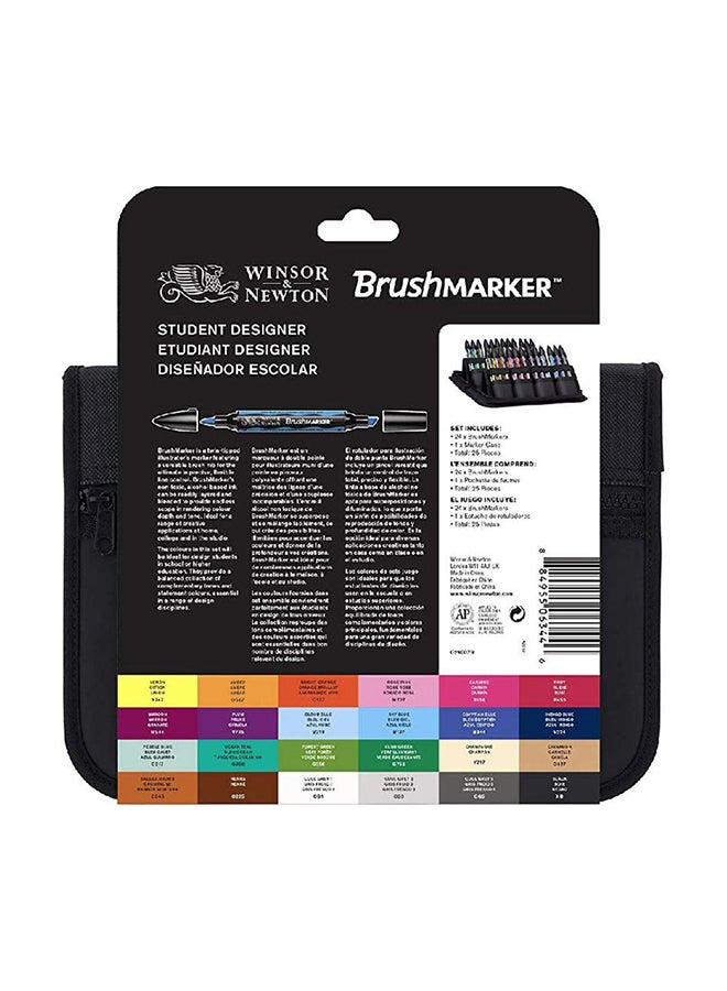 WINSOR & NEWTON BrushMarker Student Designer Wallet Set Multicolour  - Image 3