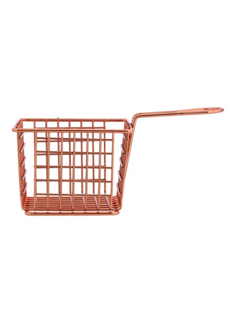 Iron Fried Basket Red 10x10x7.5cm