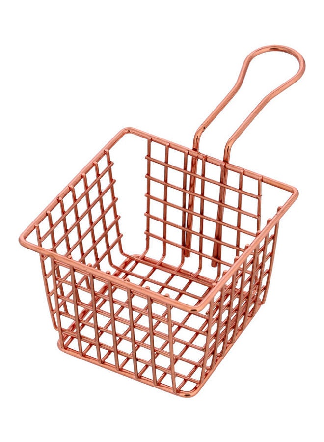 Iron Fried Basket Red 10x10x7.5cm