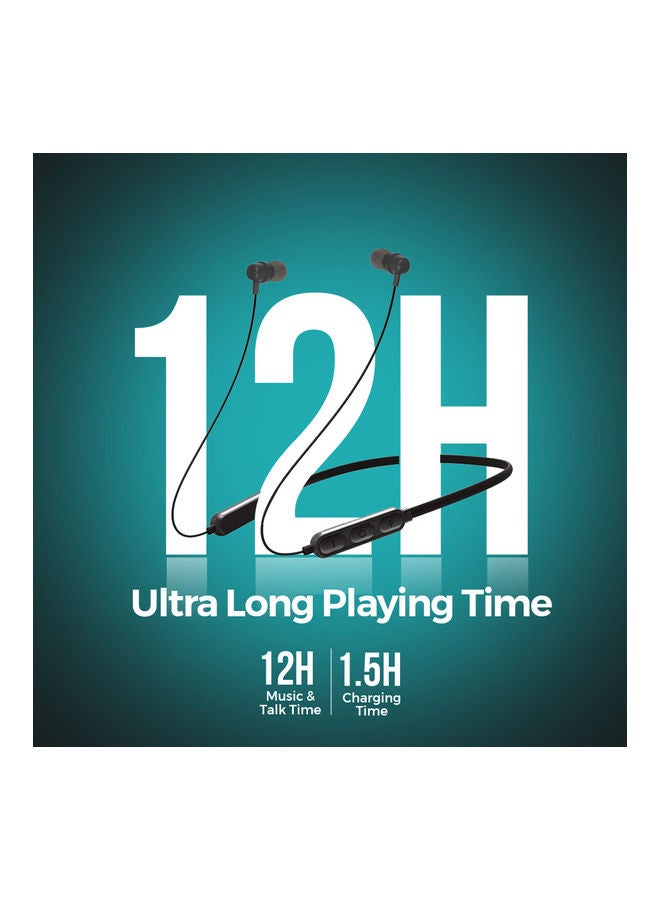 Trands Neckband Wireless Earphones Black - Image 3