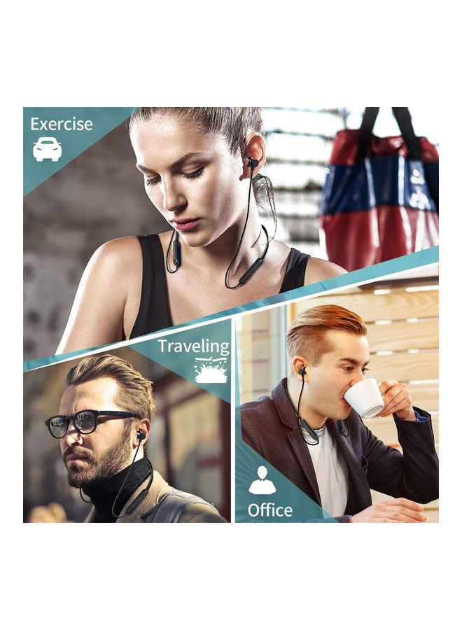 Trands Neckband Wireless Earphones Black - Image 5