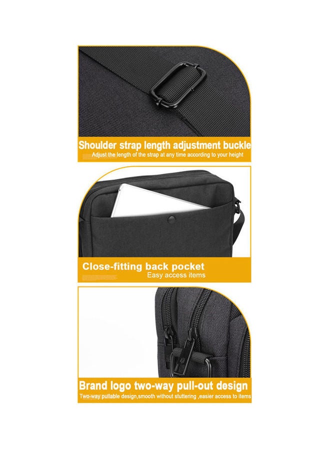 Golden Wolf - 9.7-Inch Casual Shoulder Bags Waterproof Crossbags Black - Image 1