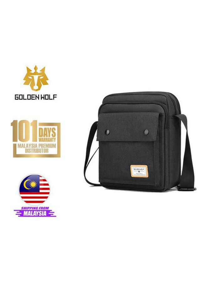 Golden Wolf 9.7-Inch Casual Shoulder Bags Waterproof Crossbags Black  - Image 3