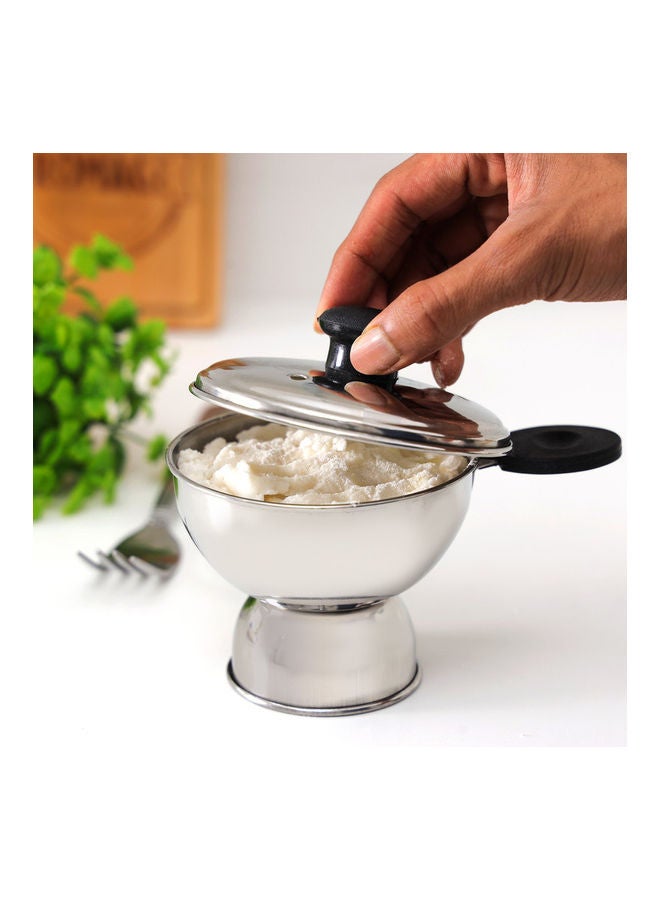 Royalford Chiratta Puttu Maker, 100 % Food Grade Stainless Steel, Multi Color, 13 X 13 X 10.5 Cm Silver 13cm  - Image 5