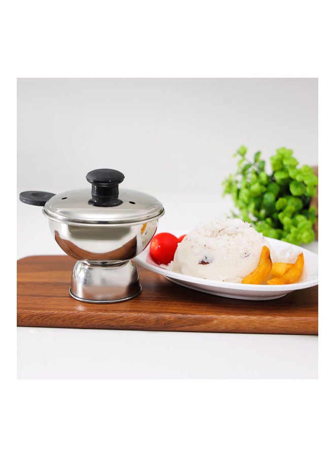 Royalford Chiratta Puttu Maker, 100 % Food Grade Stainless Steel, Multi Color, 13 X 13 X 10.5 Cm Silver 13cm  - Image 3