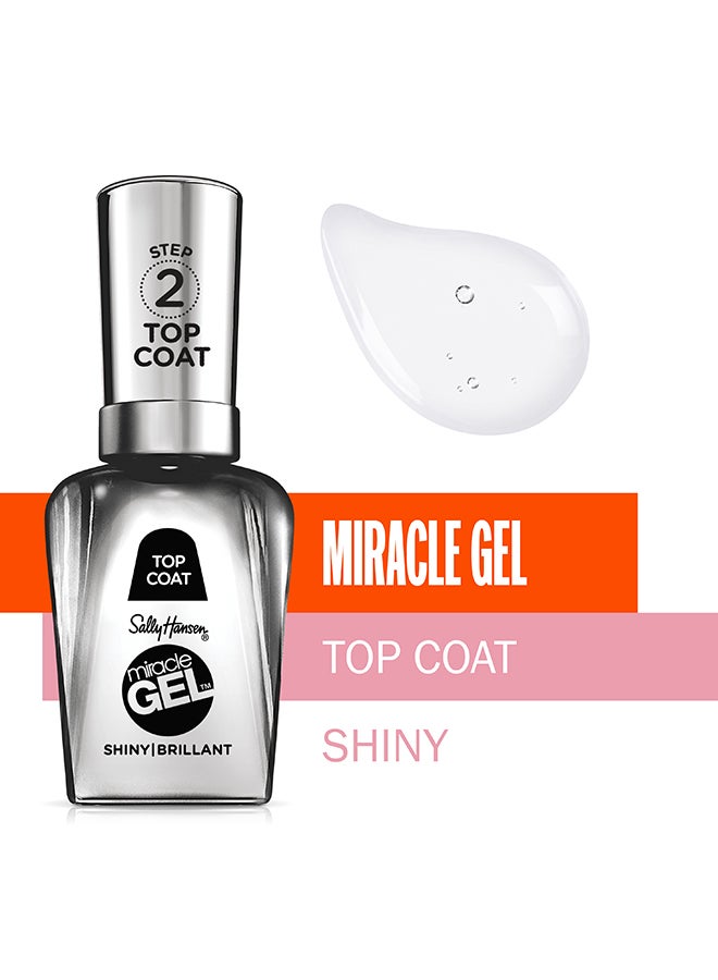 Sally Hansen Miracle Gel Top Coat Shiny Brilliant  - Image 2
