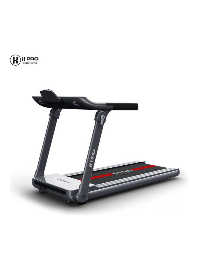 H PRO - H PRO HM-796 Portable Smart Treadmill| 4 HP Peak Foldable Motorized Walking & Running Machine For Home Use| With Easy Assembly & LED Screen 150x65x110cm - Image 1