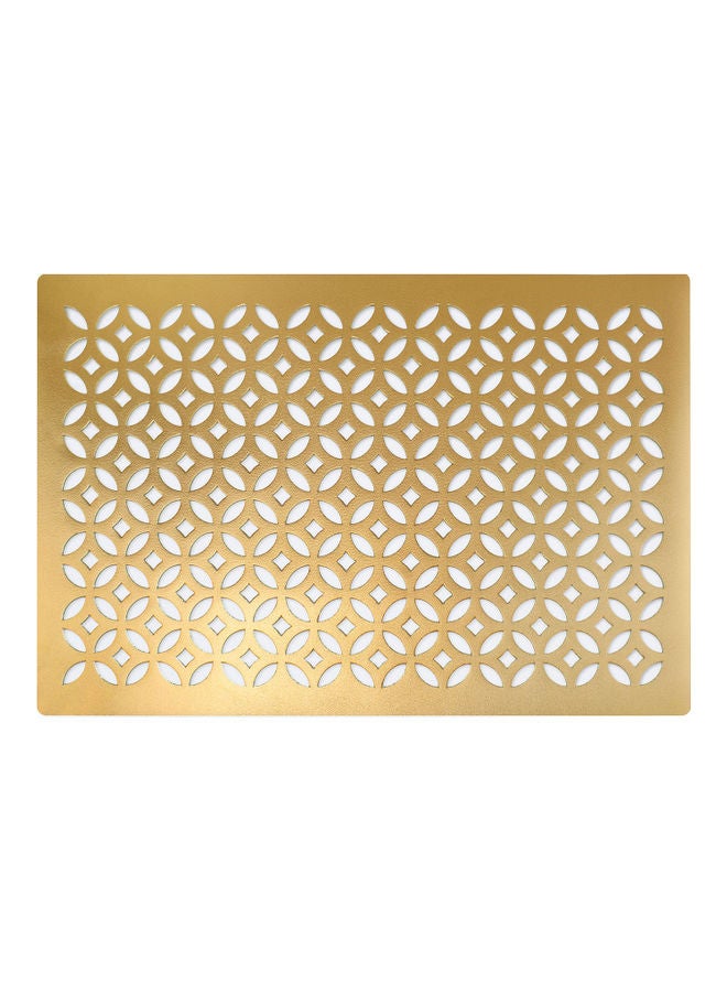 Home - 1-Piece Dining Table Placement Mat Gold 30x45cm - Image 1