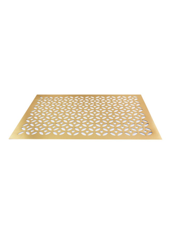 Home - 1-Piece Dining Table Placement Mat Gold 30x45cm - Image 1