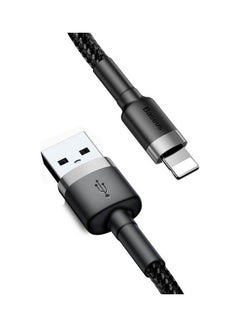 بيسوس كابل USB كافول بقوة 2.4 أمبير بطول 1 متر لهاتف آيفون رمادي-أسود  - Image 2