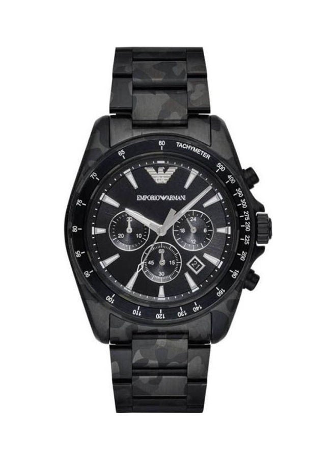 EMPORIO ARMANI - Men's Analog Stainless Steel Clasp Round Wrist Watch Ar11027 - Image 1