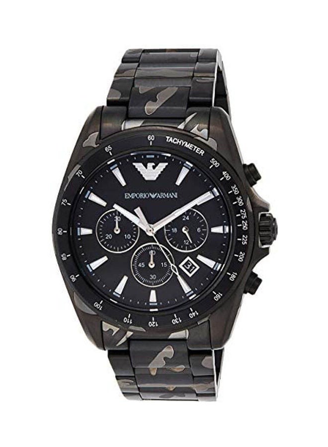 EMPORIO ARMANI - Men's Analog Stainless Steel Clasp Round Wrist Watch Ar11027 - Image 1