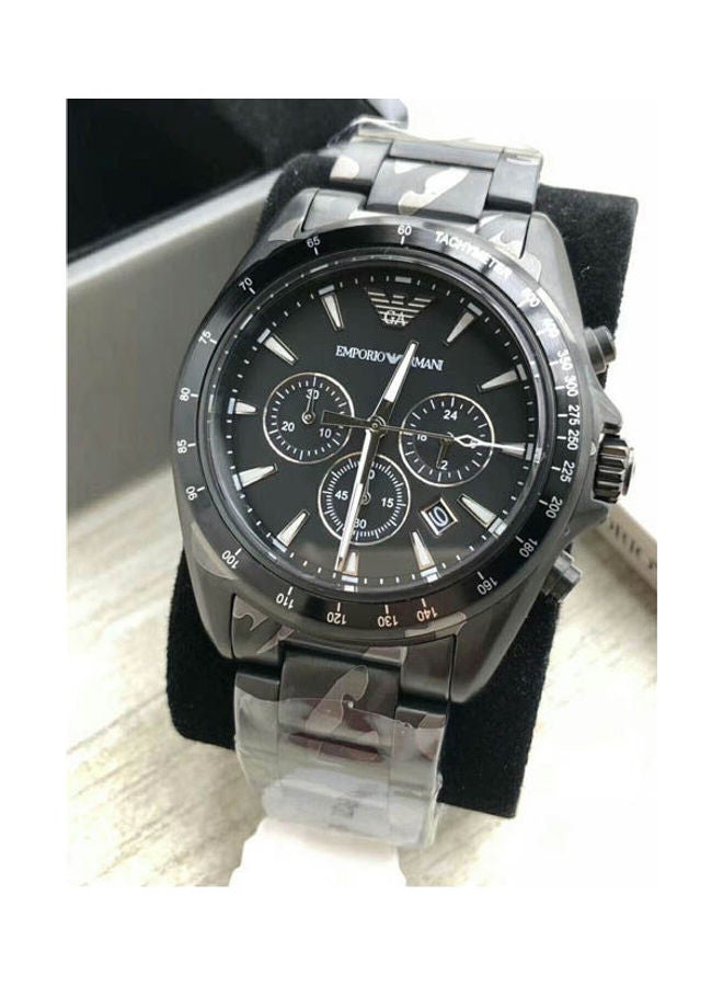 EMPORIO ARMANI - Men's Analog Stainless Steel Clasp Round Wrist Watch Ar11027 - Image 1