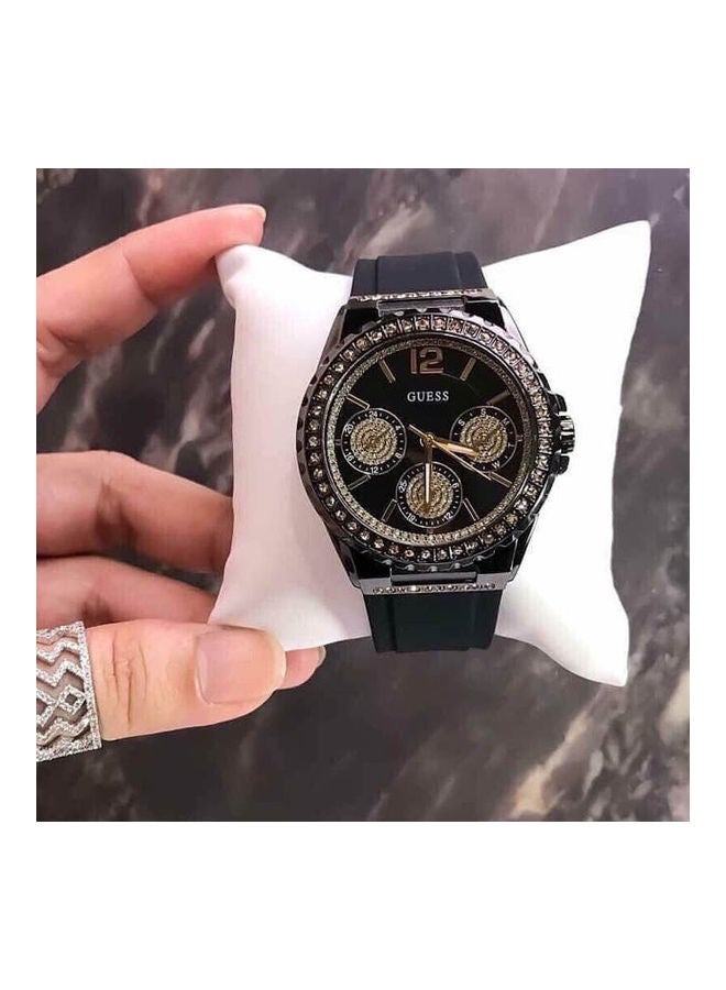 GUESS Women's Analog Stainless Steel Clasp Round Wrist Watch W0846L1  - Image 1