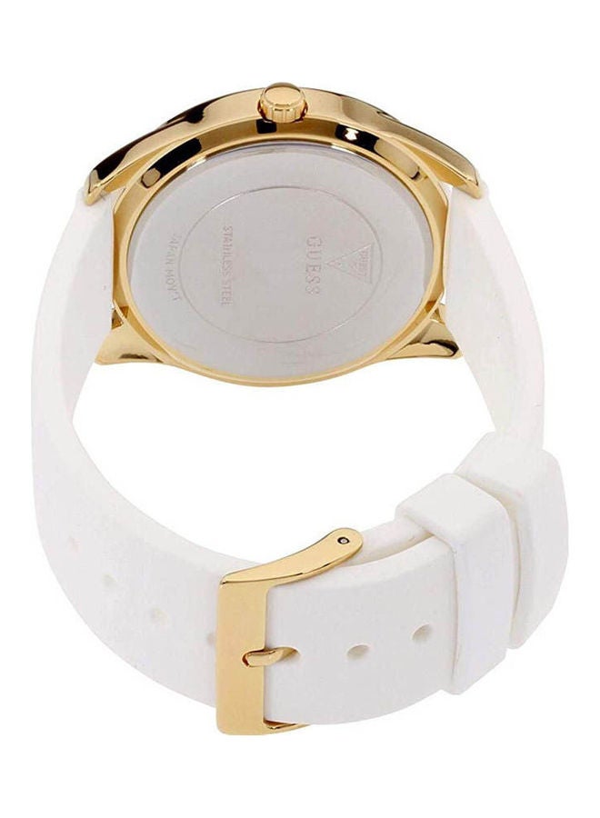 جس ساعة يد بعقارب بسوار من الجلد وإبزيم دائري طراز W0911L7 للنساء - Image 3