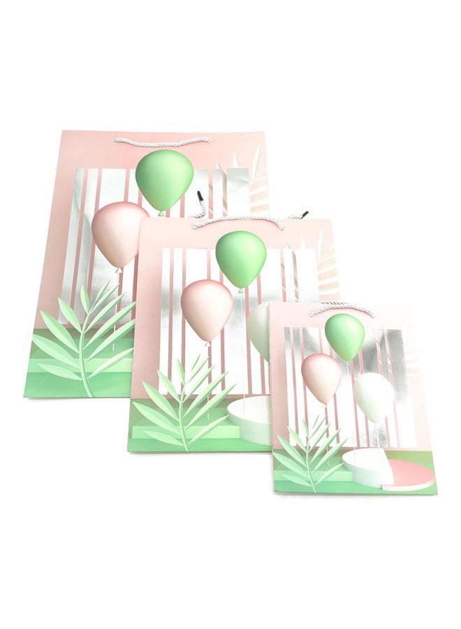 3-Piece Paper Gift Bags of Different Sizes Multicolour - Image 2