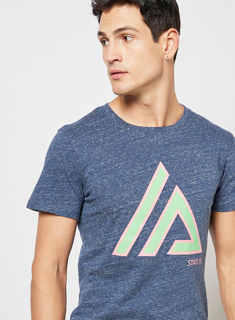 STATE 8 Graphic Print T-Shirt Blue  - Image 3