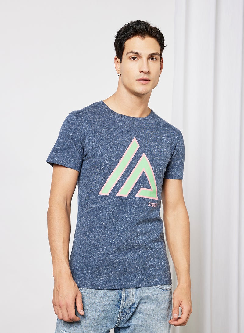 STATE 8 Graphic Print T-Shirt Blue  - Image 1