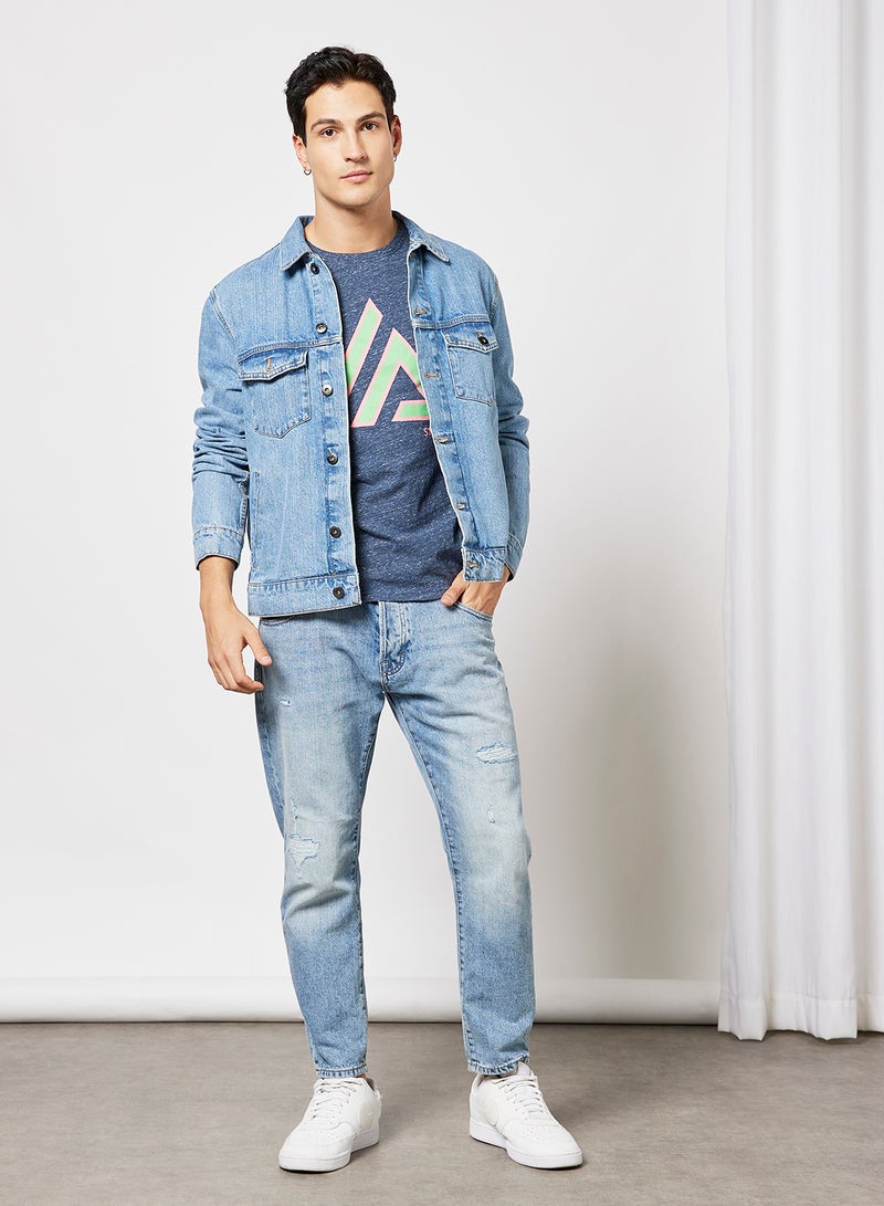 STATE 8 Graphic Print T-Shirt Blue  - Image 2