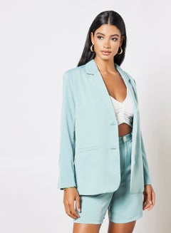 Relaxed Fit Blazer Blue