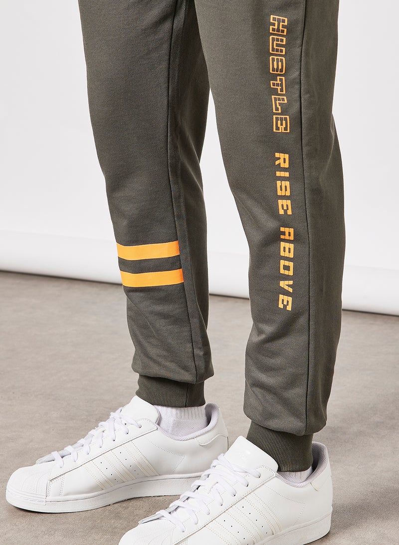 Regular Fit Joggers Dark Grey/Yellow - v1640187565/N48942561V_3