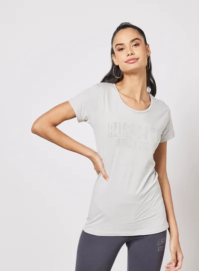Russell Athletic Logo Crew Neck T-Shirt Grey