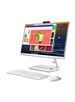 لينوفو كمبيوتر محمول IdeaCentre AIO 3 24ITL6 بشاشة تعمل باللمس FHD مقاس 23.8 بوصة ومعالج Core i5 وذاكرة وصول عشوائي 8 جيجابايت ومحرك أقراص SSD سعة 512 جيجابايت ونظام تشغيل Windows وبطاقة رسوميات مدمجة  - Image 1