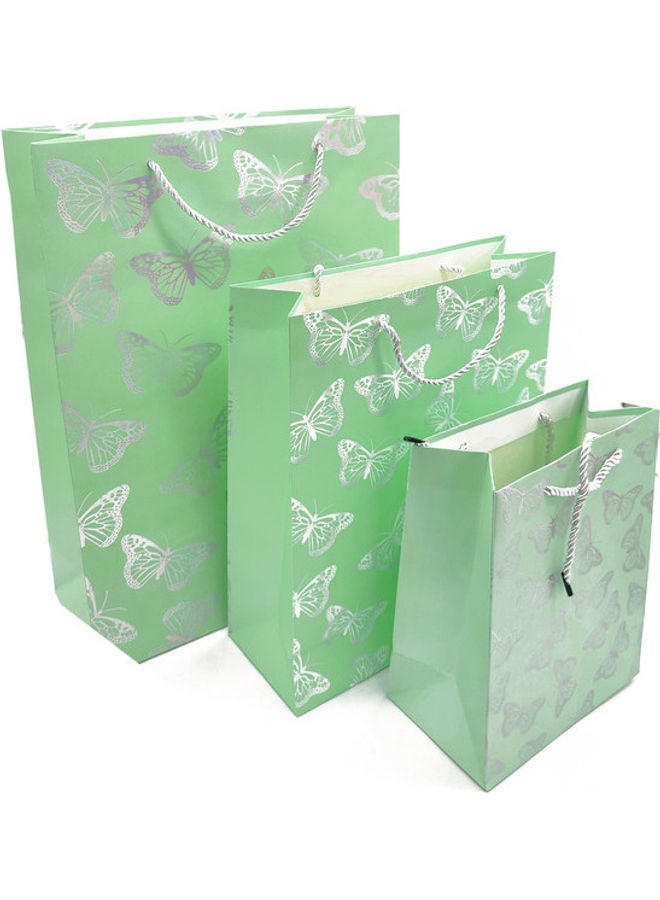 3-Piece Paper Gift Bags of Different Sizes Multicolour - Image 1