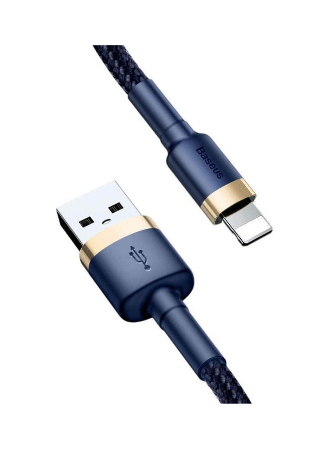 كابل USB كافول بقوة 2.4 أمبير بطول 1 متر لهاتف آيفون ذهبي وأزرق - v1640191670/N52226040A_1