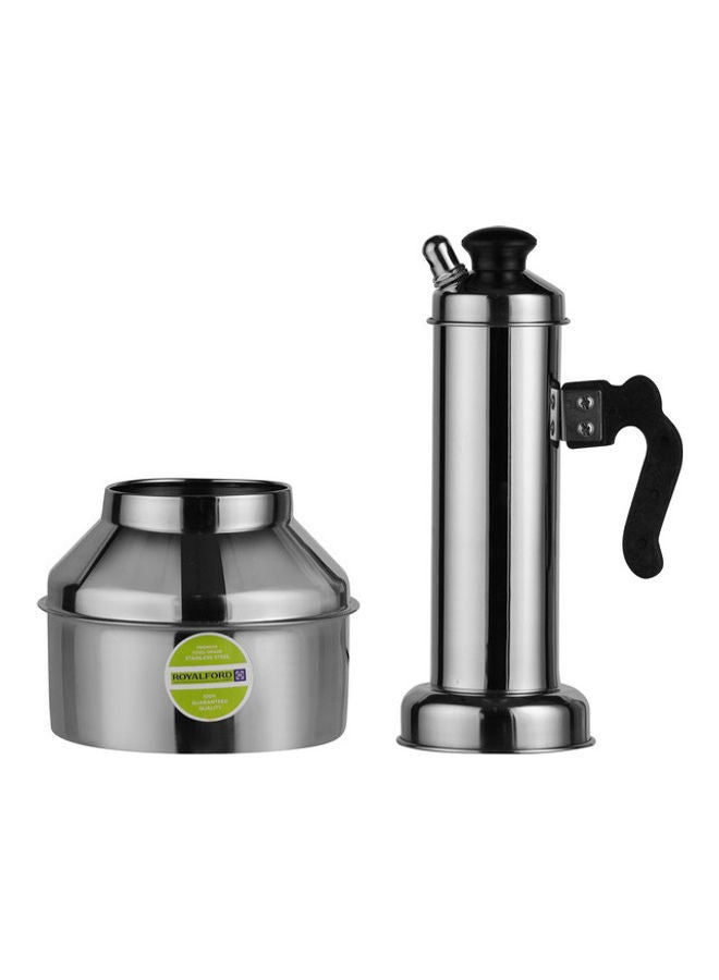 Royalford - Whistling Puttu Maker Silver 14.3 X 14.3 X 34cm - Image 1