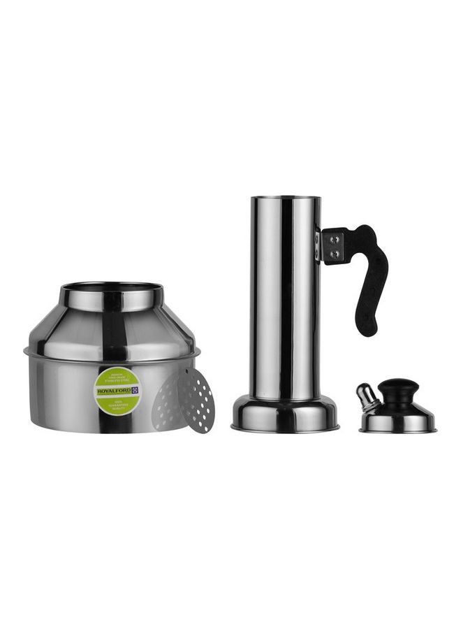 Royalford - Whistling Puttu Maker Silver 14.3 X 14.3 X 34cm - Image 1