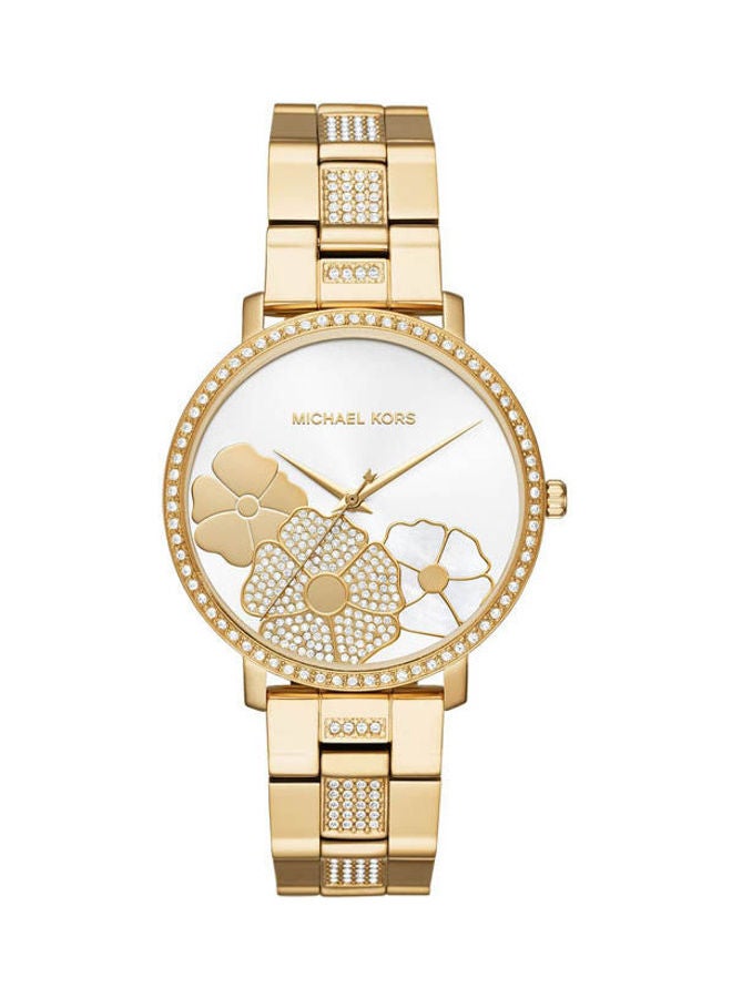 Michael Kors Women's Analog Stainless Steel Clasp Round Wrist Watch Mk3864 - Image 1