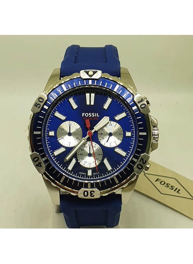 FOSSIL Men's Analog Silicone Buckle Round Wrist Watch Fs5709  - Image 2