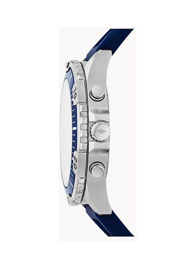 FOSSIL Men's Analog Silicone Buckle Round Wrist Watch Fs5709  - Image 4