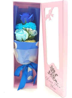 Hand Held Rose Bouquet Blue 30cm - v1640196434/N52225471A_2