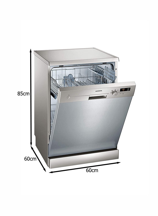 SIEMENS - 12 Place Free Standing Dishwasher With 5 Programs Settings SN25D800GC Silver - Image 1