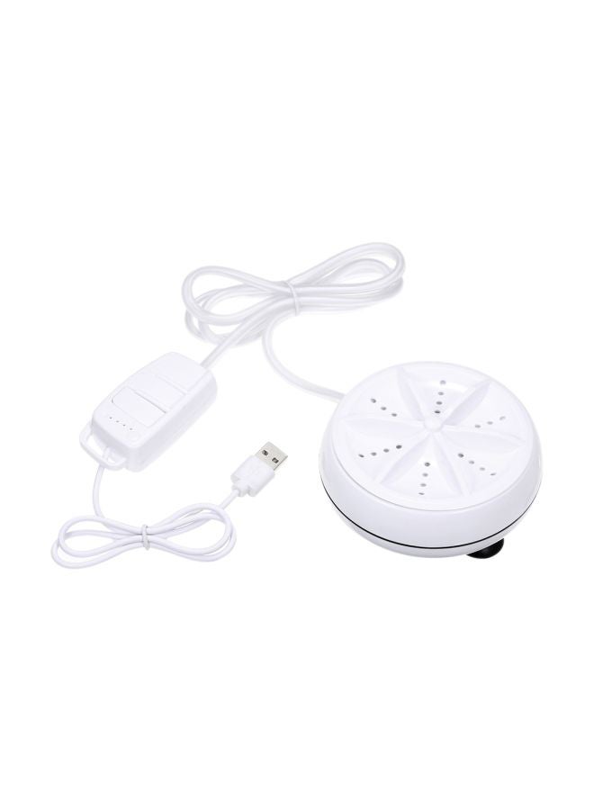 ماركة غير محددة غسالة صغيرة تعمل بالموجات فوق الصوتية مزودة بمنفذ USB سعة 1 لتر 1 L H24124-1 أبيض  - Image 1