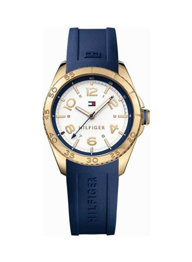 TOMMY HILFIGER - Women's Analog Leather Buckle Round Wrist Watch 1781637 - Image 1