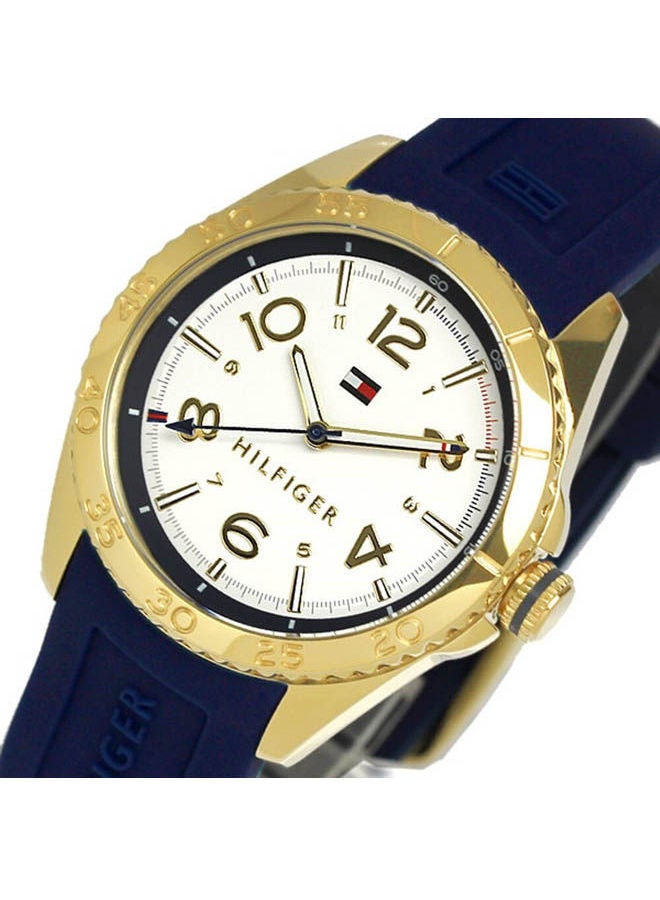 TOMMY HILFIGER - Women's Analog Leather Buckle Round Wrist Watch 1781637 - Image 1