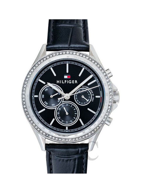 Men's Analog Leather Buckle Round Wrist Watch 1781981